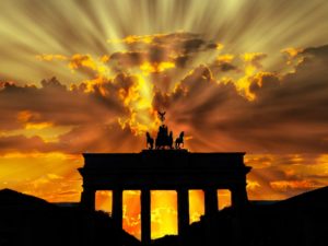 Brandenburger Tor at dawn is an excellent place to add to your list of vegan travel destinations